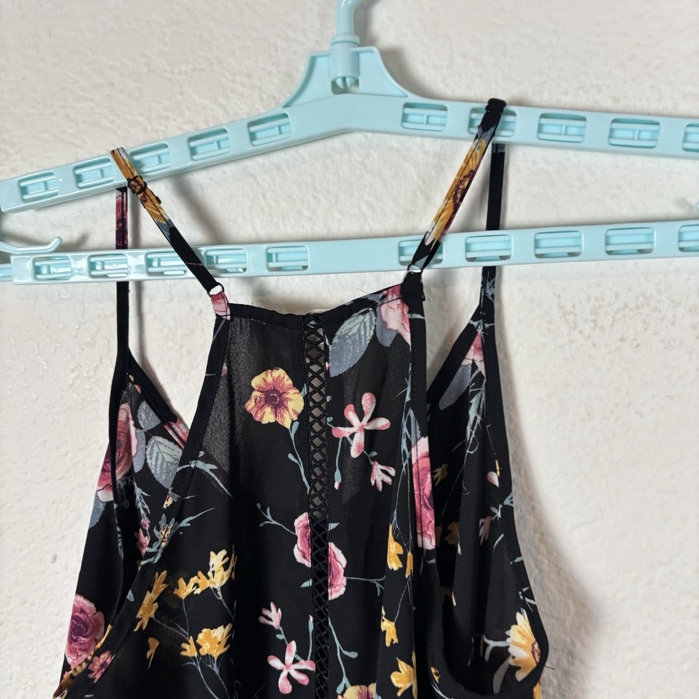 Pink Rose Womens Shirt Sz S Small Tank Top Sleeveless Floral Excellent - Picture 7 of 7